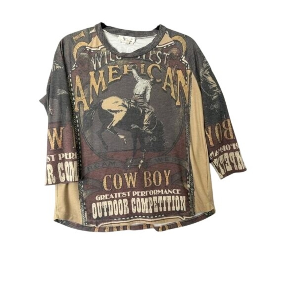 For‎ Keeps Cowboy Large Long Sleeve T